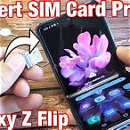 samsung galaxy z flip sim card slot